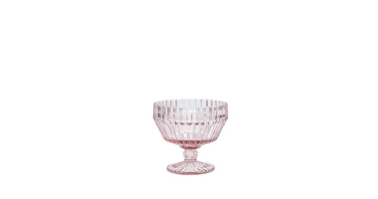 Archie Pink Footed Dessert Bowl 10oz