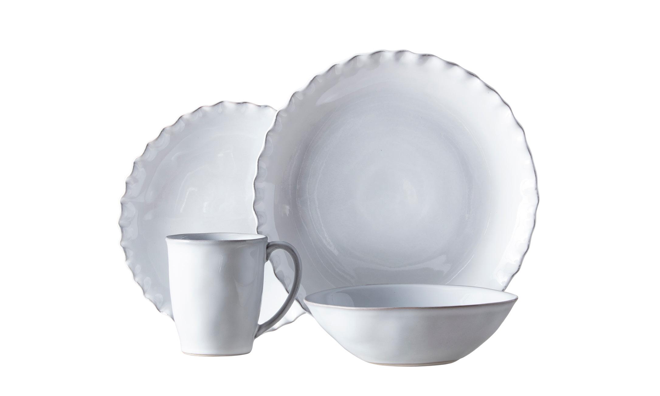 Complements Dinnerware Set with wavy edges